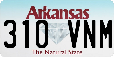 AR license plate 310VNM
