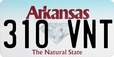 AR license plate 310VNT