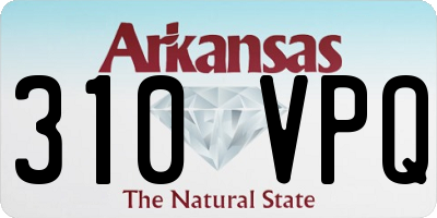 AR license plate 310VPQ