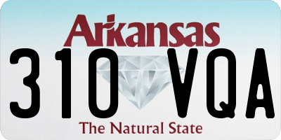 AR license plate 310VQA