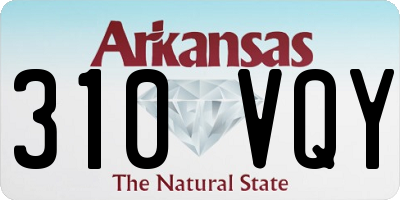 AR license plate 310VQY