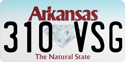 AR license plate 310VSG