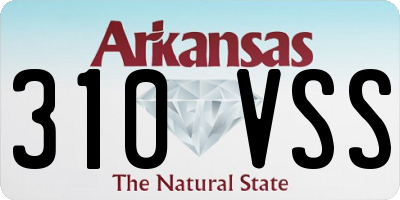 AR license plate 310VSS