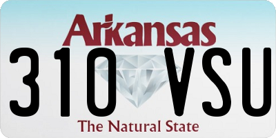 AR license plate 310VSU