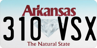 AR license plate 310VSX