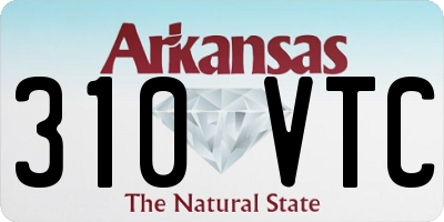 AR license plate 310VTC