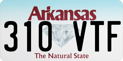 AR license plate 310VTF