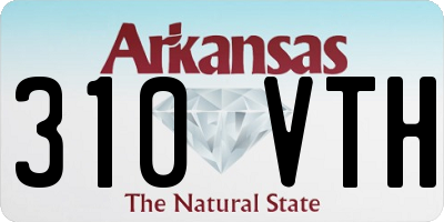 AR license plate 310VTH
