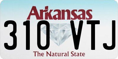 AR license plate 310VTJ