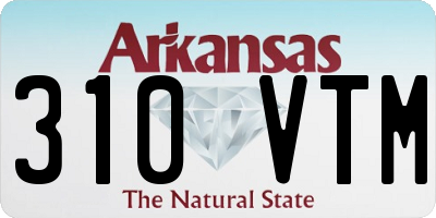 AR license plate 310VTM
