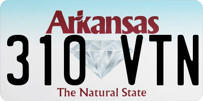 AR license plate 310VTN