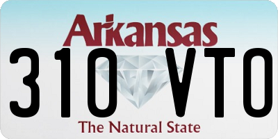 AR license plate 310VTO