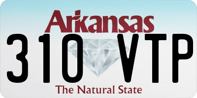 AR license plate 310VTP