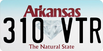 AR license plate 310VTR