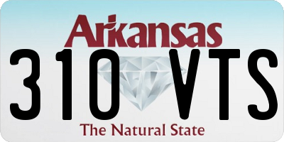 AR license plate 310VTS
