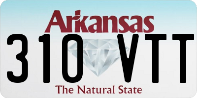 AR license plate 310VTT