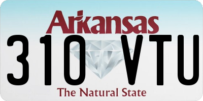 AR license plate 310VTU