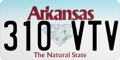 AR license plate 310VTV