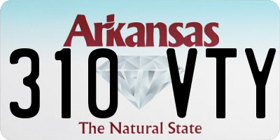 AR license plate 310VTY