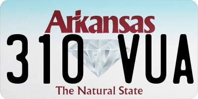 AR license plate 310VUA