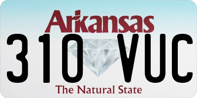 AR license plate 310VUC