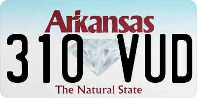 AR license plate 310VUD