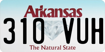 AR license plate 310VUH