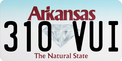 AR license plate 310VUI