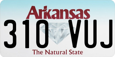 AR license plate 310VUJ