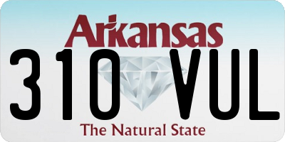 AR license plate 310VUL