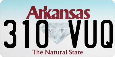 AR license plate 310VUQ