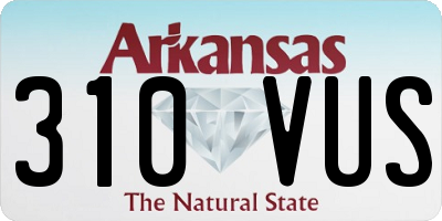 AR license plate 310VUS