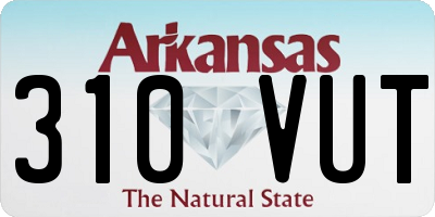 AR license plate 310VUT