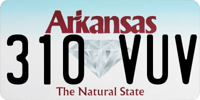 AR license plate 310VUV