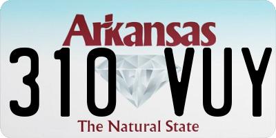AR license plate 310VUY