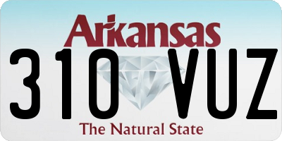 AR license plate 310VUZ