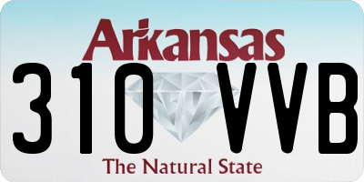 AR license plate 310VVB