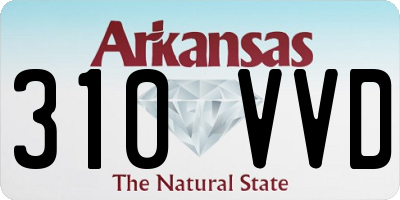 AR license plate 310VVD