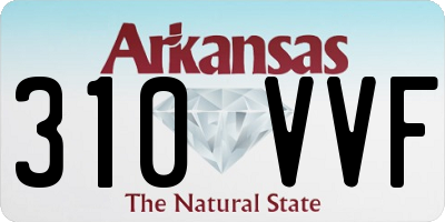 AR license plate 310VVF