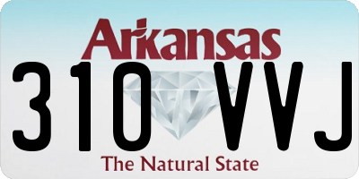 AR license plate 310VVJ