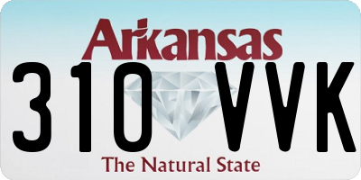AR license plate 310VVK