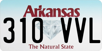 AR license plate 310VVL