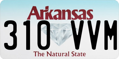 AR license plate 310VVM