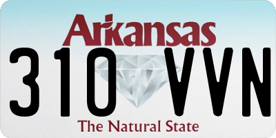 AR license plate 310VVN