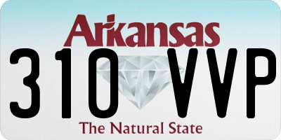 AR license plate 310VVP