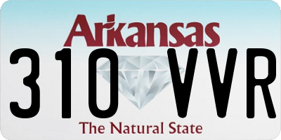 AR license plate 310VVR