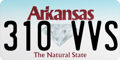 AR license plate 310VVS