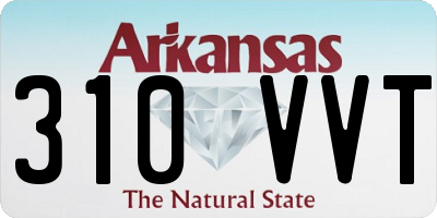 AR license plate 310VVT