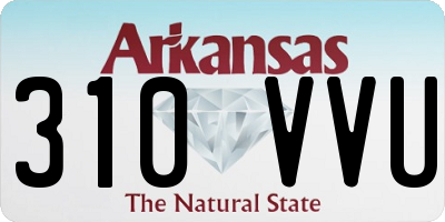AR license plate 310VVU