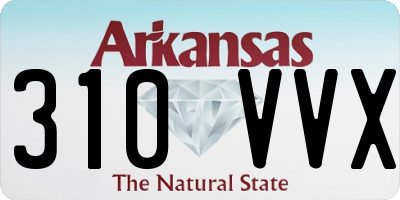 AR license plate 310VVX